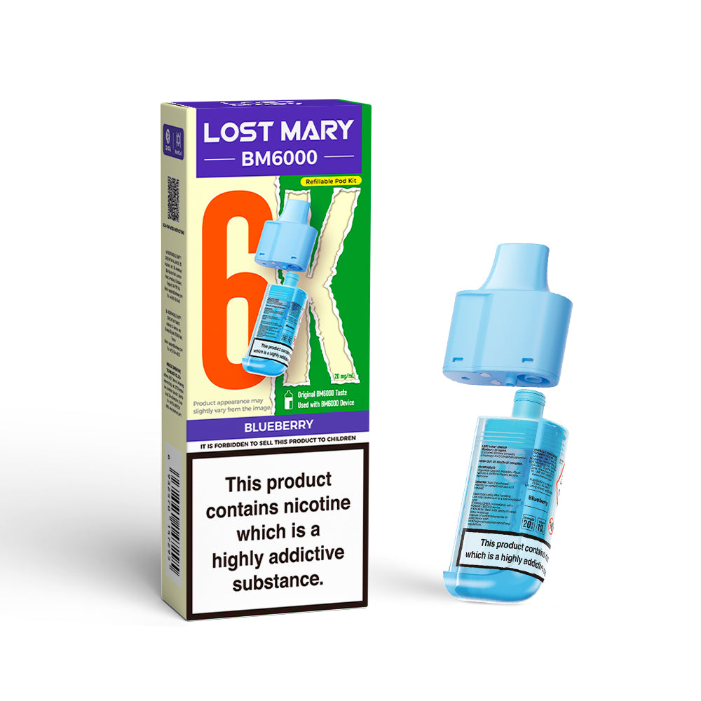 Lost Mary BM6000 Pod &amp; Refill - Blueberry