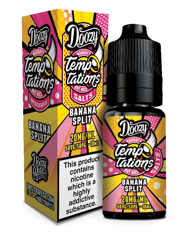 Doozy Vape - Temptations Salts - Banana Split