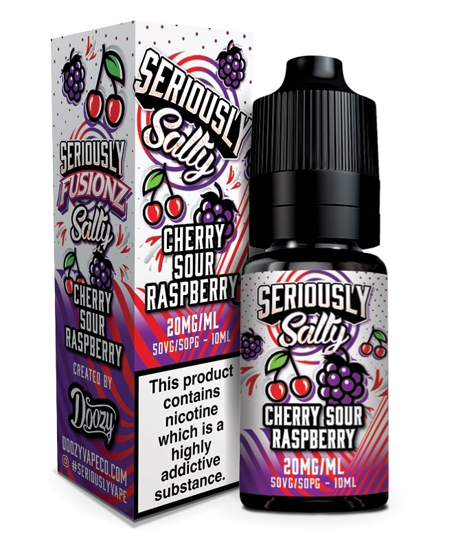 Doozy Vape - Seriously Salty Fuisionz - Cherry Sour Raspberry