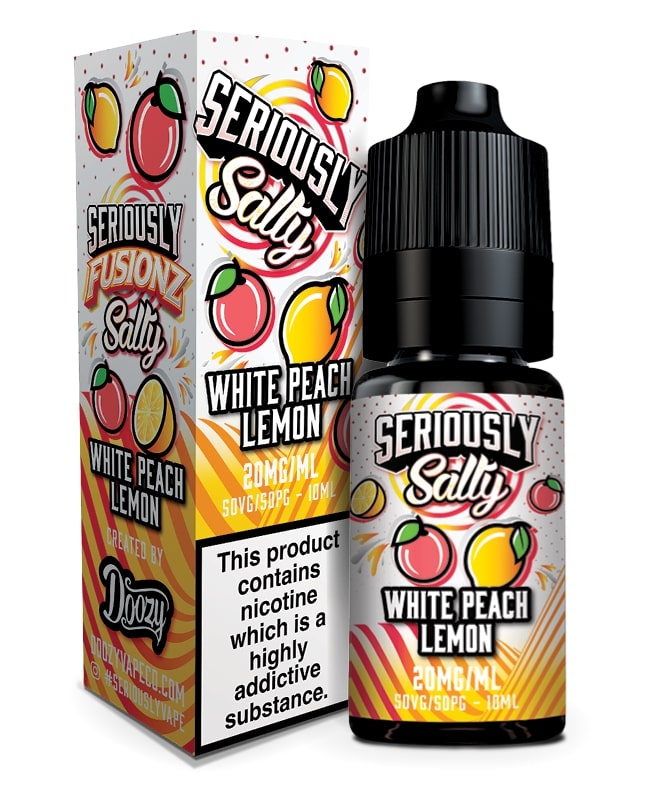 Doozy Vape - Seriously Salty Fuisionz - White Peach Lemon