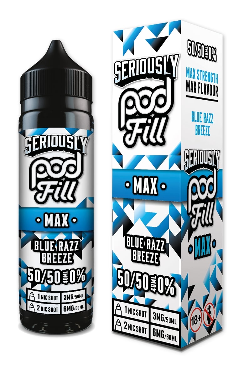 Doozy Vape - Seriously Pod Fill Max - 40ml - Blue Razz Breeze