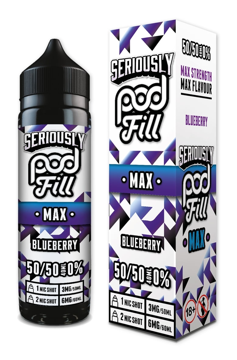 Doozy Vape - Seriously Pod Fill Max - 40ml - Blueberry