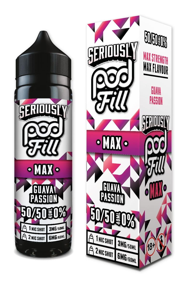 Doozy Vape - Seriously Pod Fill Max - 40ml - Guava Passion