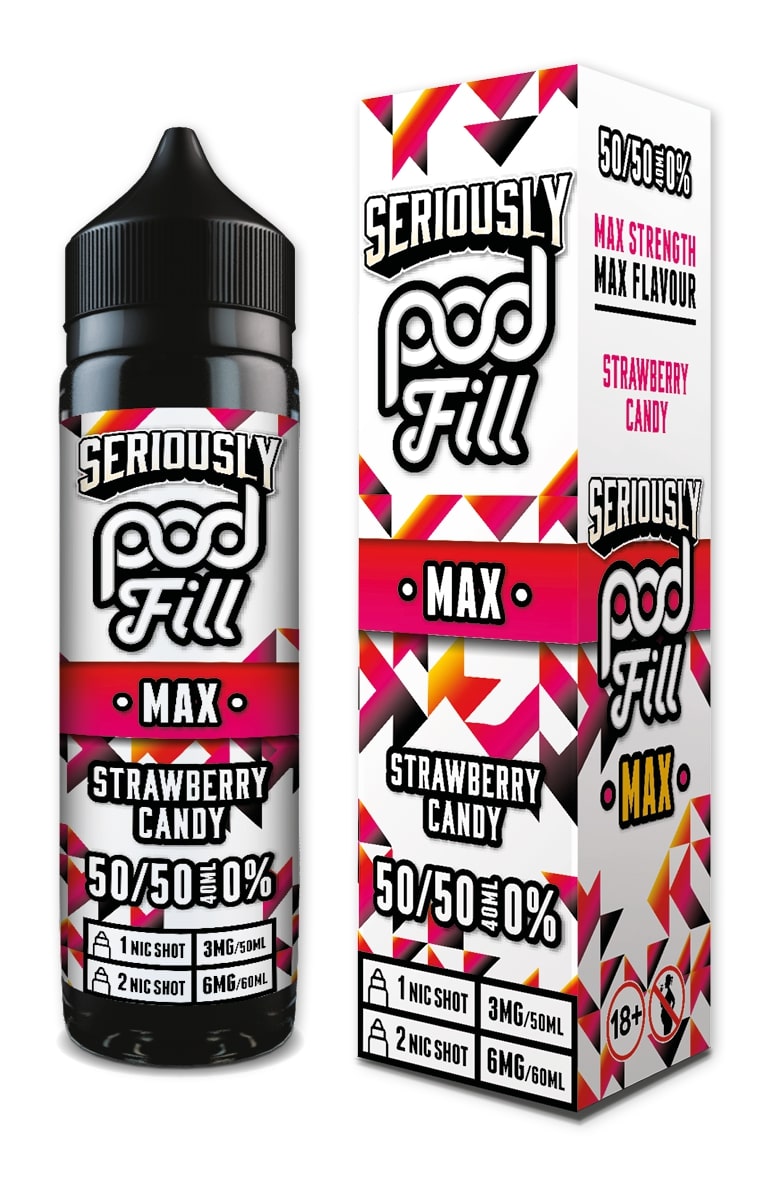 Doozy Vape - Seriously Pod Fill Max - 40ml - Strawberry Candy