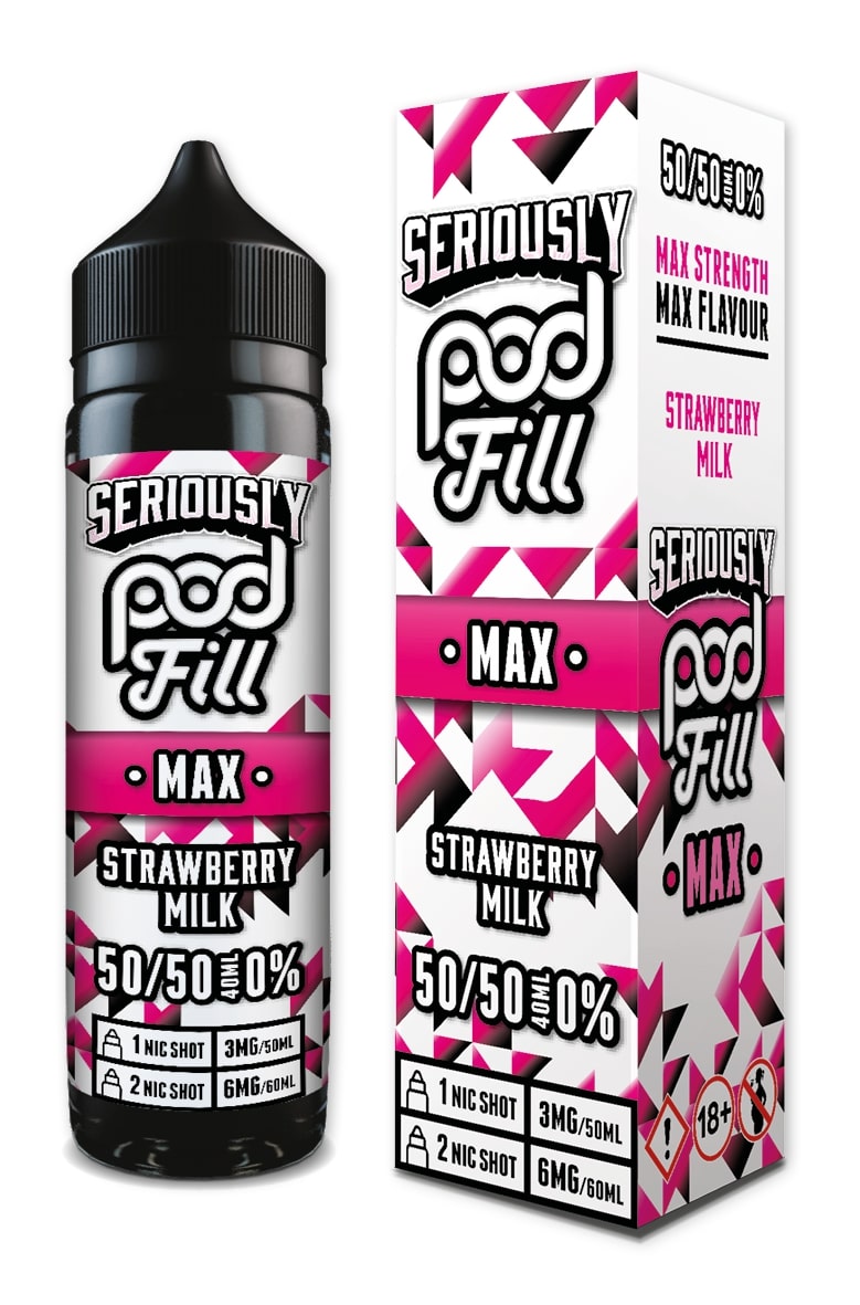 Doozy Vape - Seriously Pod Fill Max - 40ml - Strawberry Milk