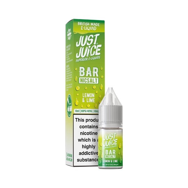 Just Juice Bar Range - Nic Salt - Lemon &amp; Lime