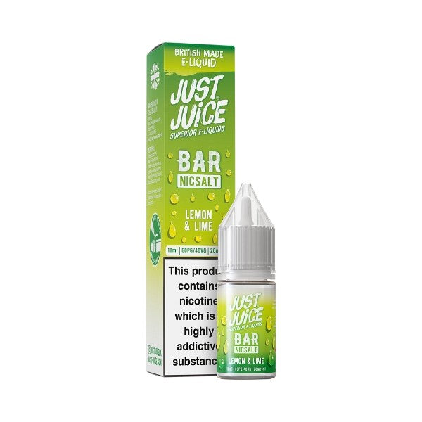 Just Juice Bar Range - Nic Salt - Lemon &amp; Lime