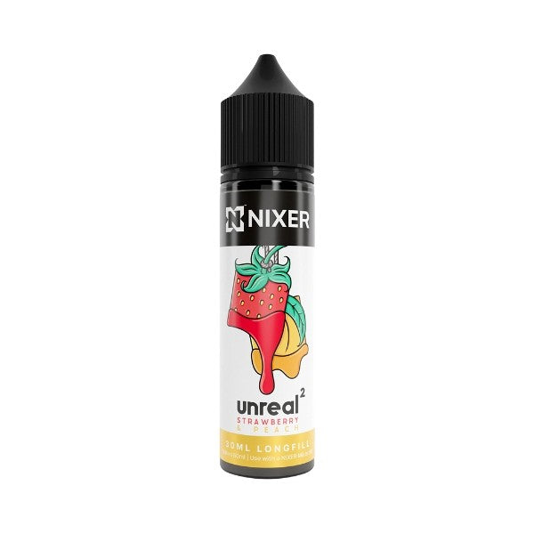 Nixer X Unreal 2 - 30ml - Strawberry &amp; Peach - Longfill