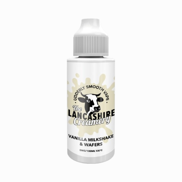 The Lancashire Creamery - 100ml - Vanilla Milkshake &amp; Wafers