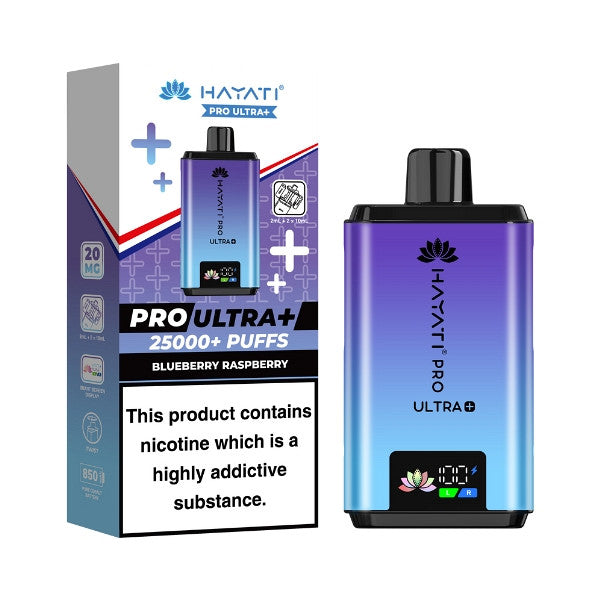 Hayati Pro Ultra+ 25000 - Pod Kit Blueberry Raspberry]