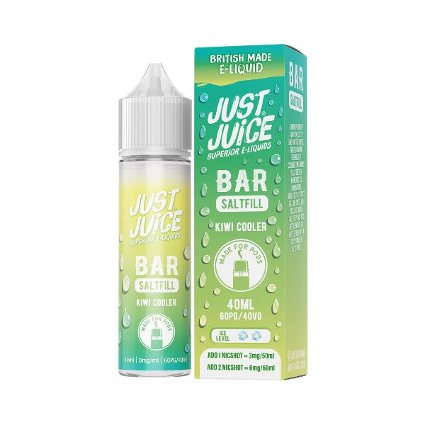 Just Juice Bar - 40ml - Kiwi Cooler - Saltfill