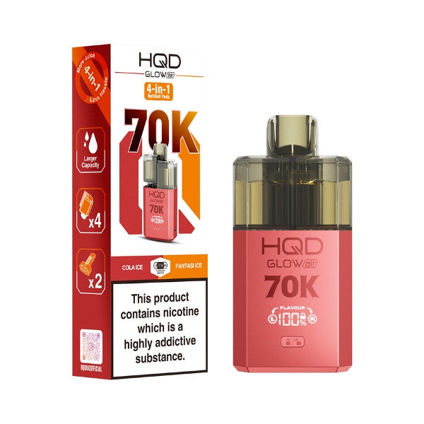 HQD Air Glow Air 70K 4-in-1 - Pod Kit
