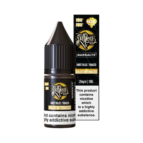 Ruthless Classic Bar Saltz - Nic Salt - Dulce De Tobacco