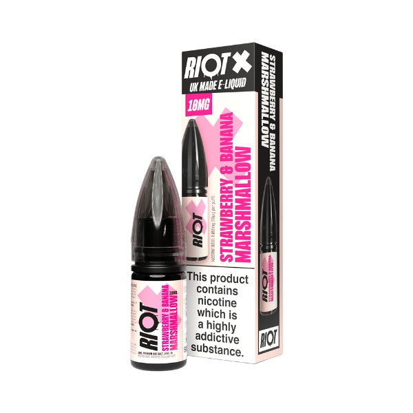 Riot - Nic Salt - X - Strawberry &amp; Banana Marshmallow