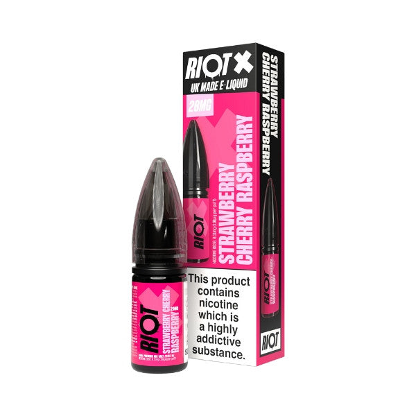 Riot - Nic Salt - X - Strawberry, Cherry &amp; Raspberry